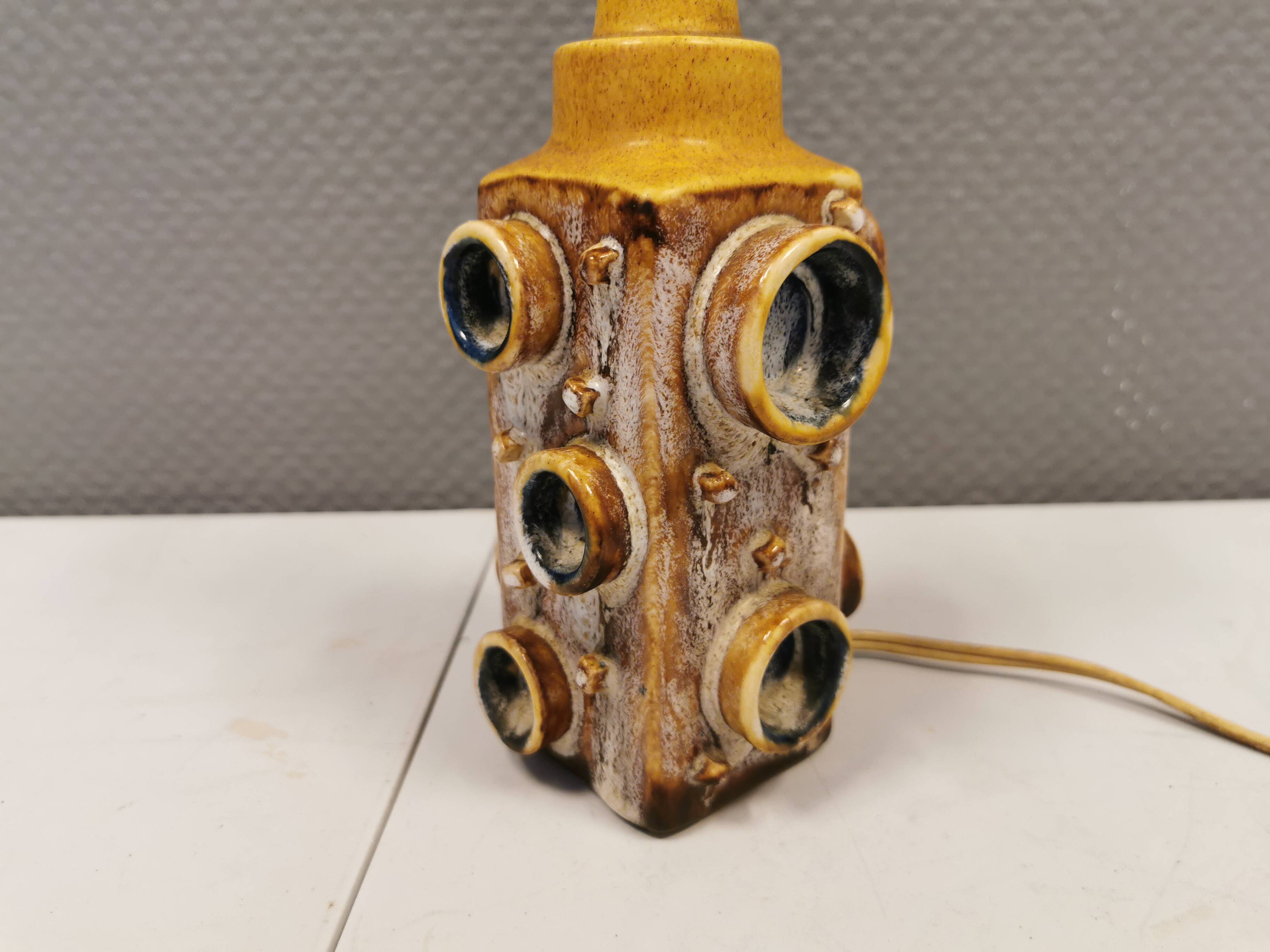 Danish Ceramic table lamp, estimated 1970s