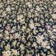 Antique hand-stitched boutis bedspread, floral fabric, 19th century.