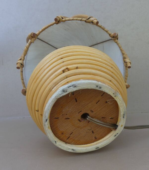 Lampe de chevet rotin Louis SOGNOT
