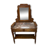 Marble toilet table with removable glass