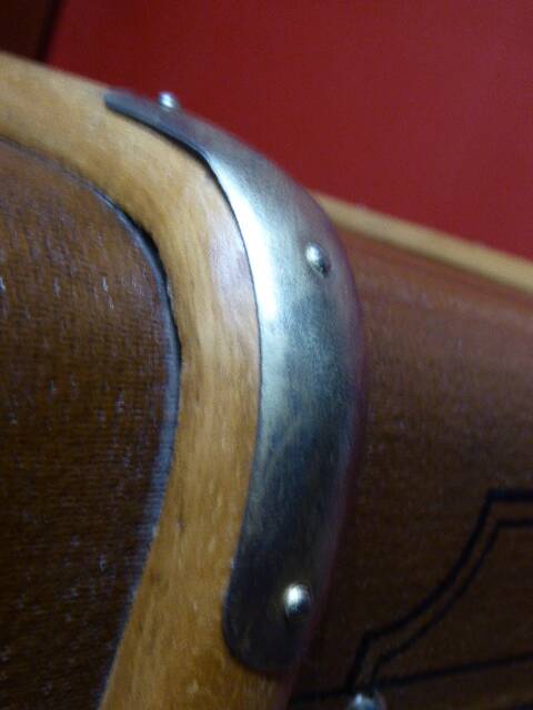 Curved mail bag in tawny from the 1920s - 100 x 54 x 46 cm