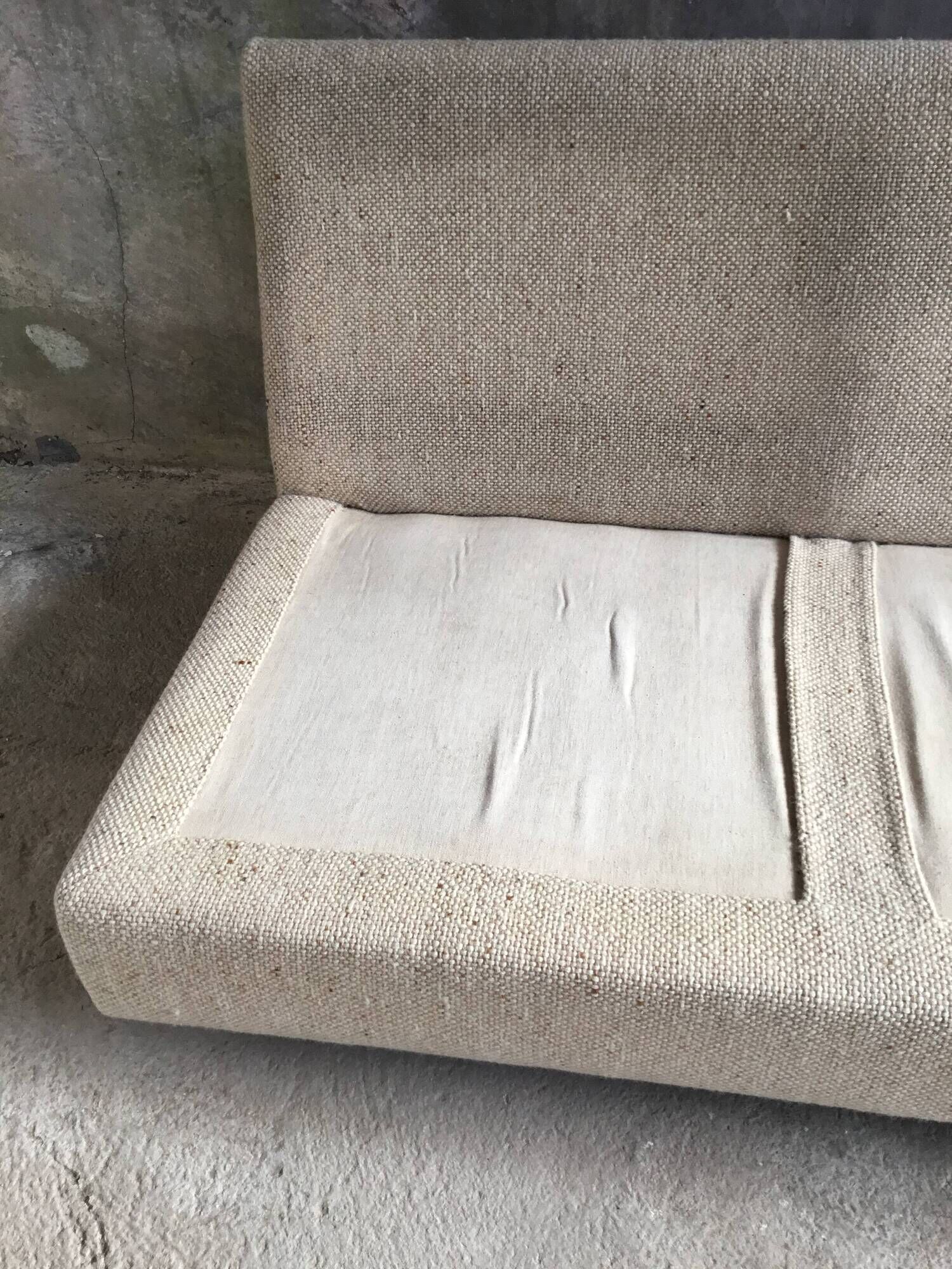 Three-seater canapé in mottled wool by Eddie Harlis - International Furniture