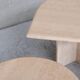 Travertine Mid-century Nest of Coffee or Side Tables