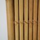 Screen 3 panels bamboo, rattan and wicker 1970 vintage