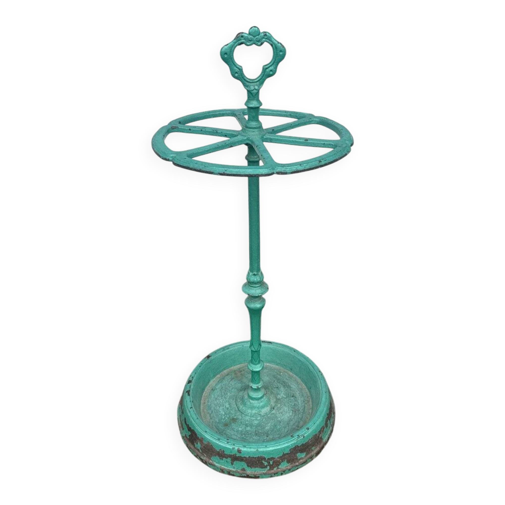 Porte Parapluie – Fonte – Vert – Vintage Style Ancien