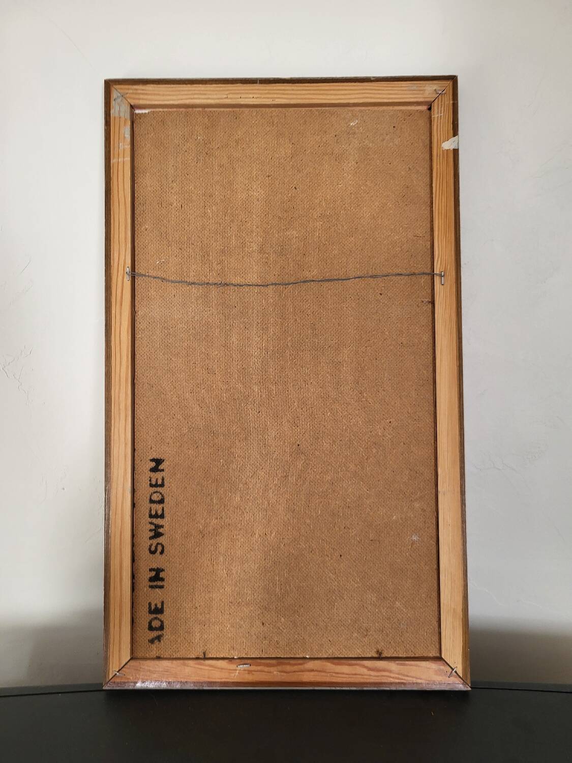 Painting Siv Holme 1971 / African Man Playing a Drum