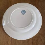 Plat ancien en faïence Terre de Fer Boulenger Choisy le Roi, Modèle Derby, numéroté en creux 2.