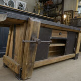 Industrial low industrial furniture carpenter's workbench 1930