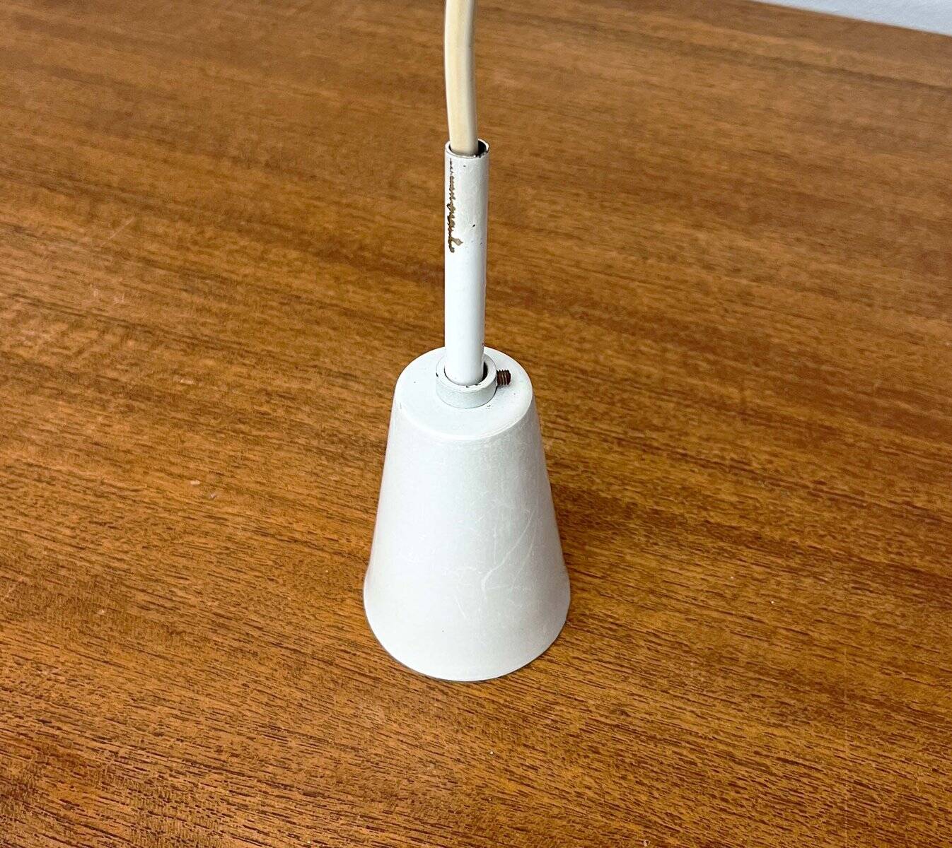 Mid-century minimalist Dutch suspensions attributed to Louis Kalff for Philips, 1950s, set of 4.