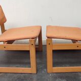 Paire fauteuils SFC 3001 de Michel Mortier  1960