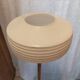 Globe brass bronze floor lamp with frosted edging