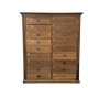 Notary's cabinet with 18 drawers in oak and fir from the early 20th century.