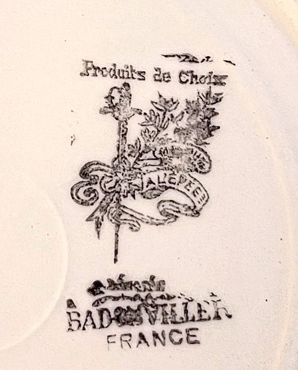 6hollow plates Badonviller 1950