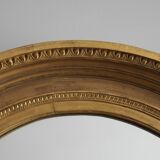 Mirror antique medallion gilded with gold leaf