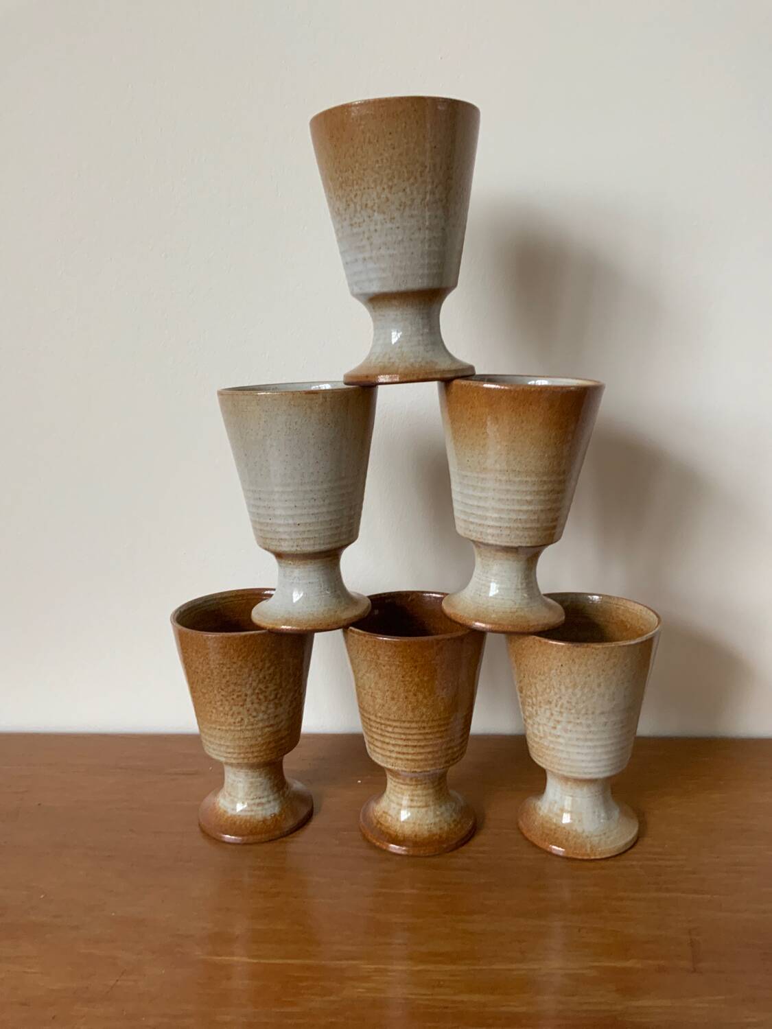 6 mugs grès Selency x Monoprix Croisé Laroche
