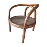 Fauteuil enfant bois courbé art déco