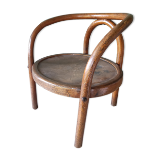 Fauteuil enfant bois courbé art déco