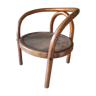 Armchair child curved wood art deco style