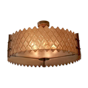 lustre en laiton patiné