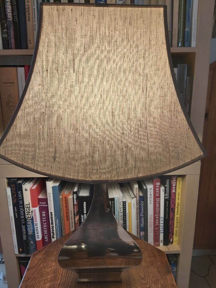 70s stainless steel lamp design