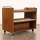 Vintage kitchen sideboard in laminate and walnut veneer, 1970s design.