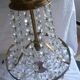 Balloon chandelier grapevines glass & brass 1 fire