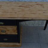 Three-drawer desk in solid pine – Completely revamped