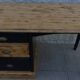 Three-drawer desk in solid pine – Completely revamped