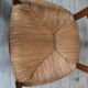 Rustic straw armchair