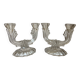 Pair of two-light Art Deco candlesticks
