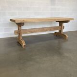 Ancienne table de ferme en  chêne massif