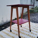 Side table on wheels