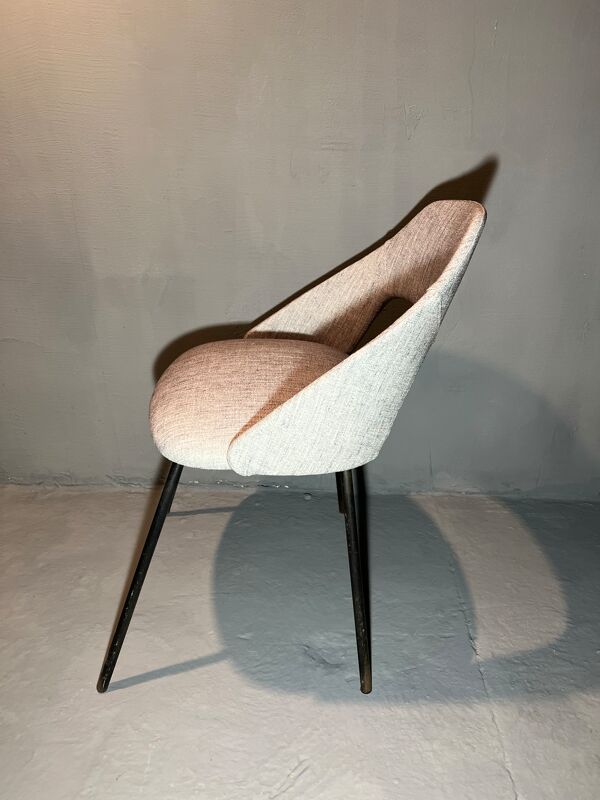 Duo de chaises tonneau 1950