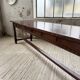 Table XXL noyer massif foncé 3m