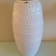 Ovoid vase in white ceramic pr Bay Keramik / vintage 60s-70s