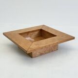 Square coffee table / bar table from Smania with burl wood