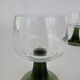 A set of 4 Vintage MCM Gren Beehive Stem Wine Glasses