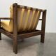 Vintage brutalist lounge chair set, 1960s