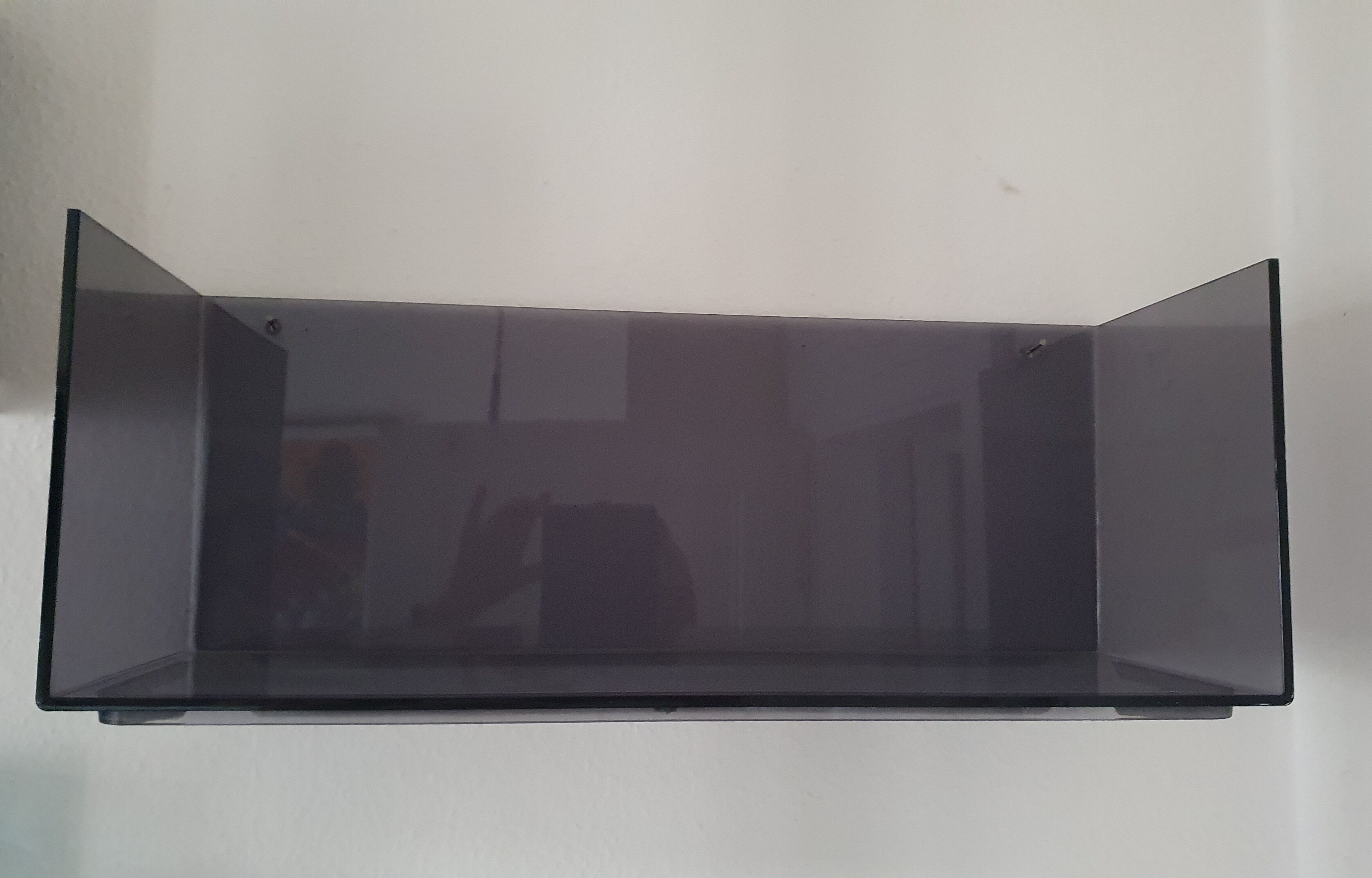 Plexiglas wall shelf