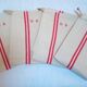 4 torchons anciens monogrammes