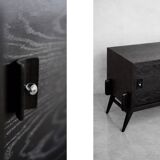 Vintage Mid-Century Scandinavian Modern Dark Oak Sideboard, 1960s