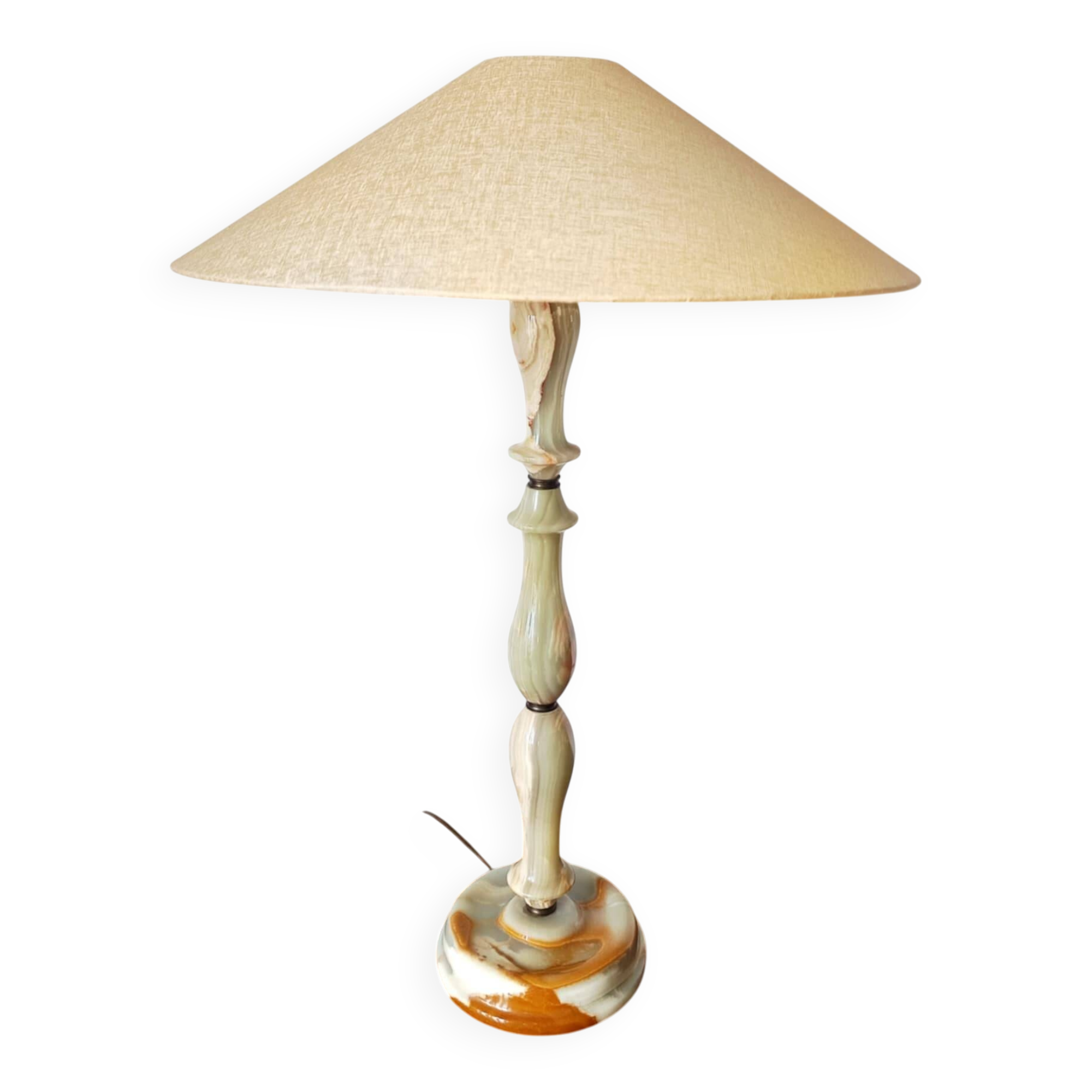 Onyx lamp 62cm vintage 1970