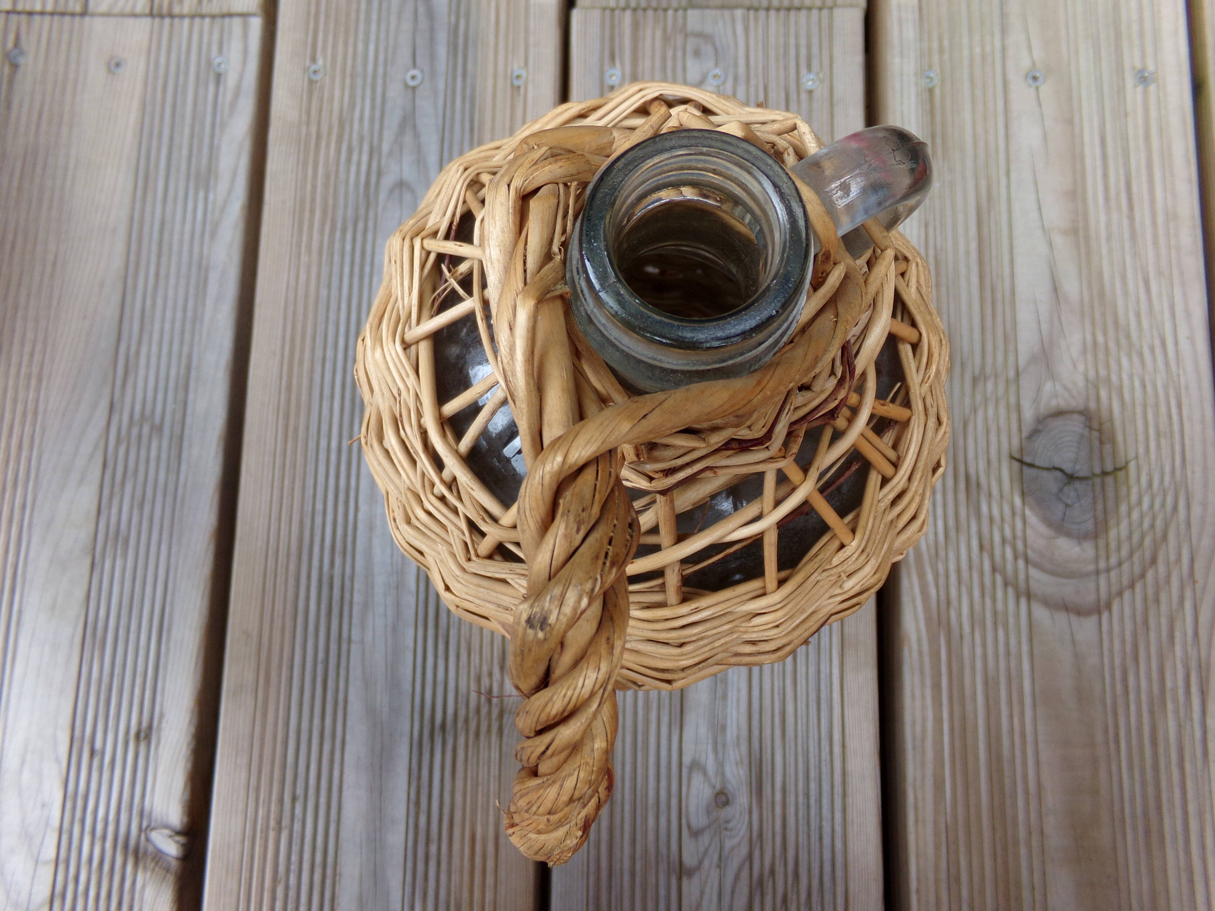 Bouteille paillée 2 litres