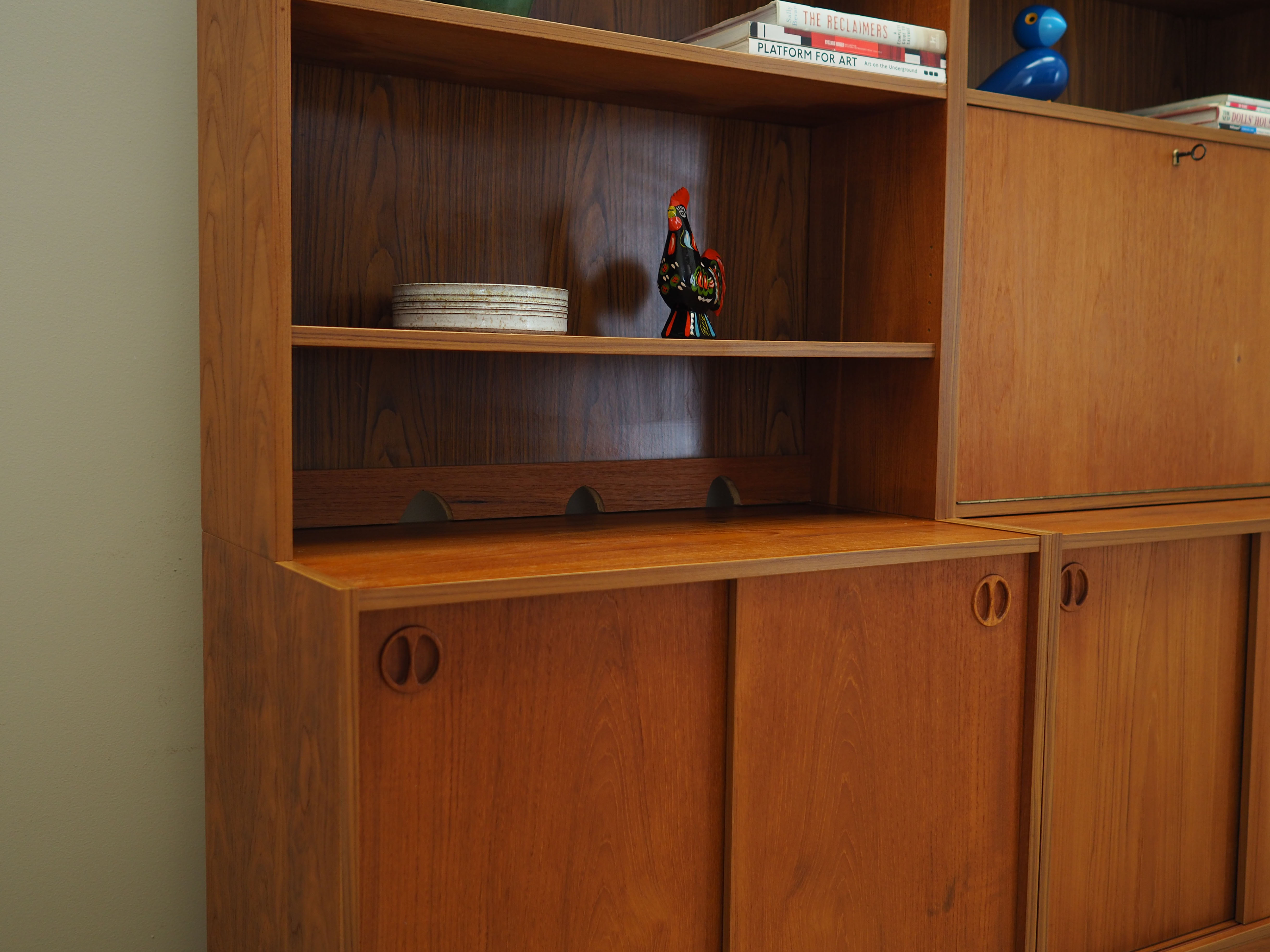 Set of teak bookcases, danish design, 1960s, production : denmark