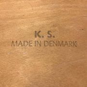 Set of 6 dining chairs by Henning Kjaernulf for Korup Stolefabrik, teak and leather, 1960s.