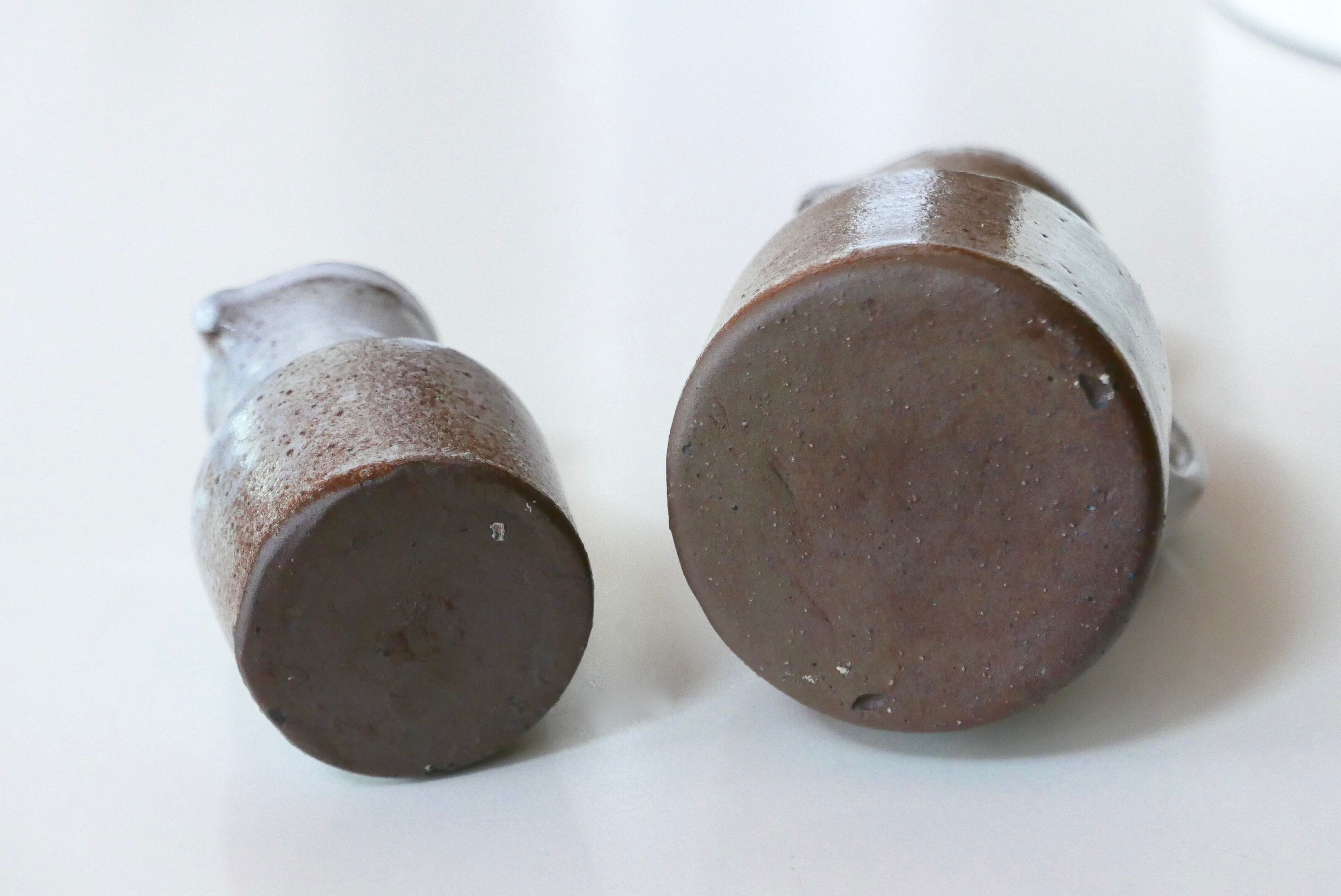 Crémier, milk pots in sandstone by Jeanne and Norbert Pierlot, 60s