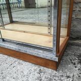 Chrome and wood metal showcase