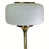 Lampadaire Art Déco en laiton patiné, 132cm