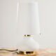 Table lamp in glass by Glashütte Limburg