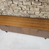 Wooden and metal sideboard, 1970